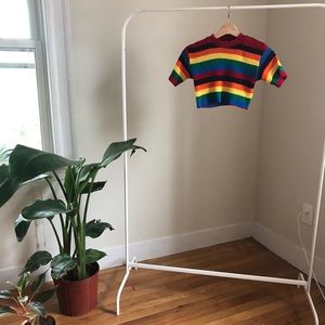 Rainbow crop top